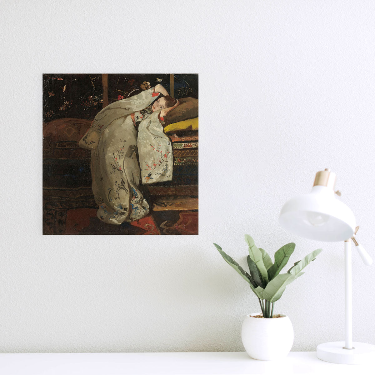 Girl in a White Kimono