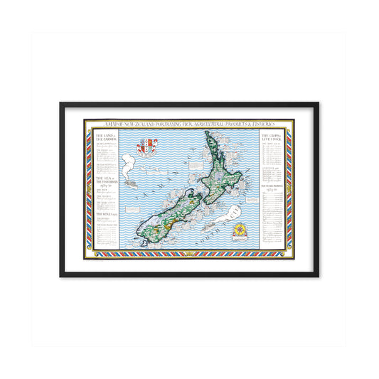 A Map of New Zealand